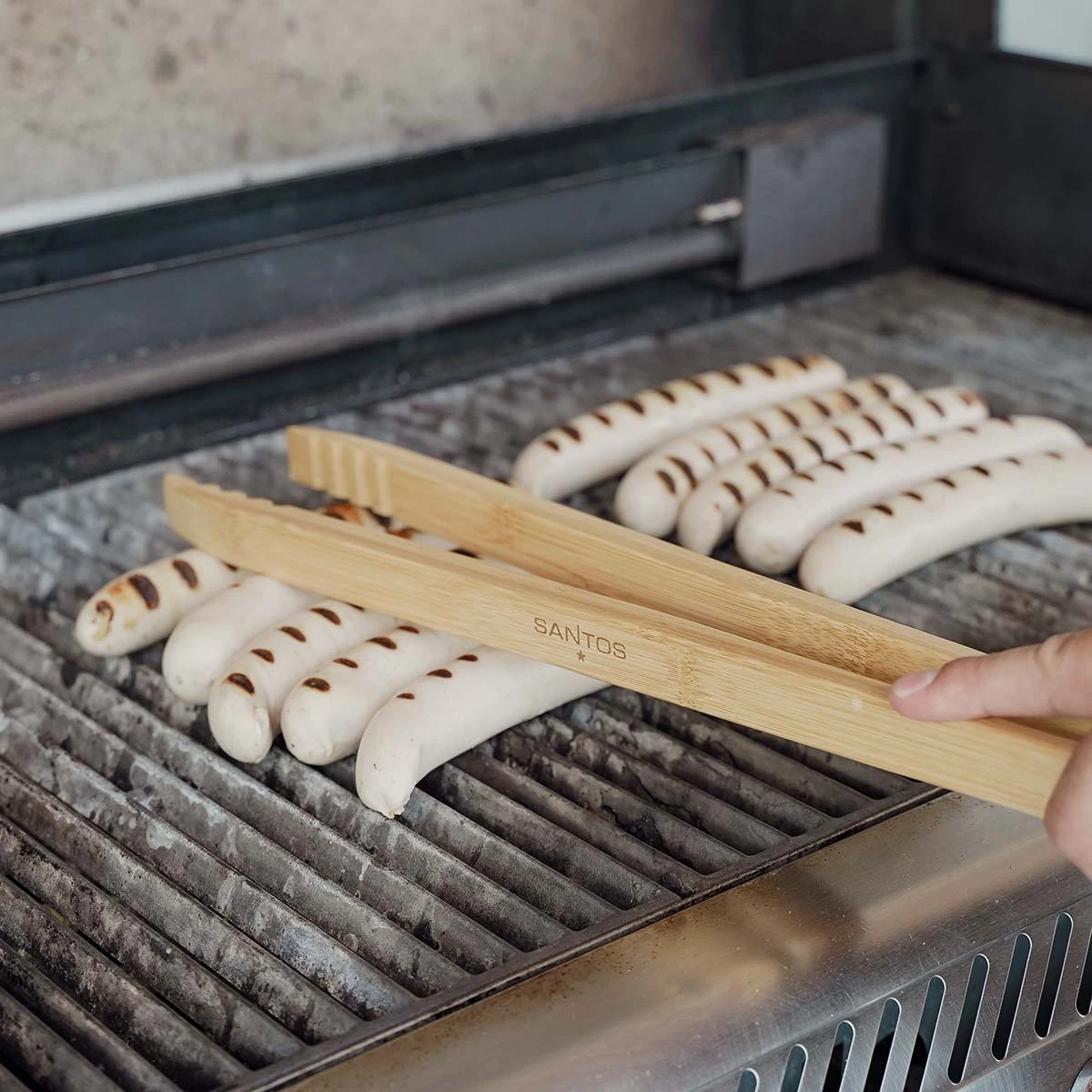 SANTOS Grillzange Aus Bambusholz, 60 Cm 4 SANTOS Grillzange Aus Bambusholz, 60 Cm – Bild 2