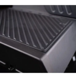 SANTOS S-518 Mit Seiten- Und Heckbrenner, Schwarz, Inkl. Drehspieß, Rostheber & Silikonablage & Graviertes ZWILLING Pro Messer -GrillMeister Geschäft 2d9a6e9f4fa8c86a995423626b2dfa66