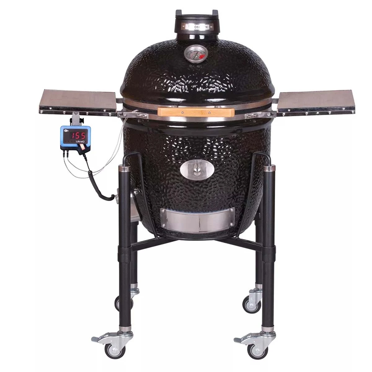 Monolith Classic BBQ Guru Pro 2.0 Inkl. Gestell & Seitentische, Schwarz + DigiQ DX3 6 Monolith Classic BBQ Guru Pro 2.0 Inkl. Gestell & Seitentische, Schwarz + DigiQ DX3 – Bild 4