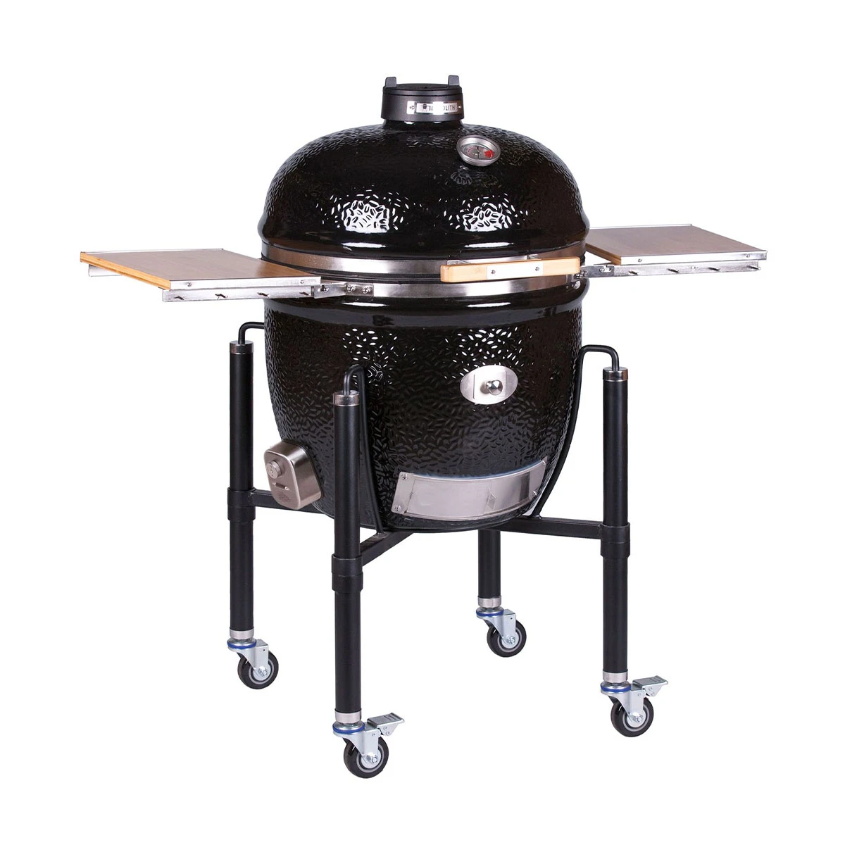 Monolith LeChef BBQ Guru Pro 2.0 Inkl. Gestell & Seitentische, Schwarz 5 Monolith LeChef BBQ Guru Pro 2.0 Inkl. Gestell & Seitentische, Schwarz – Bild 3