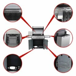 SANTOS S-418 Mit, 30 Mbar Für PT, ES, NL, BE, FR, Schwarz -GrillMeister Geschäft 64355148adbedbfc9a65b292b09e564d