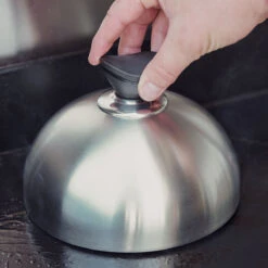 SANTOS Grillglocke Edelstahl, 2er Set -GrillMeister Geschäft 6b3d1f18b1bd3824891a17f00e6333be