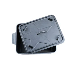 SANTOS Kastenform K8 Mit Deckel, Aus Gusseisen, 34 X 24 Cm 13 SANTOS Kastenform K8 Mit Deckel, Aus Gusseisen, 34 X 24 Cm -GrillMeister Geschäft 87bfd0403f39fc8c6de8bbc0ae7b346c