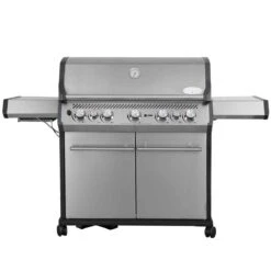 SANTOS S-518 Mit Seiten- & Heckbrenner, Edelstahl Inkl. Drehspieß, Rostheber & Silikonablage & Graviertes ZWILLING Pro Messer -GrillMeister Geschäft 919f1f43724fd01ab4e8231cad83e52b