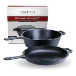 SANTOS Pfannenset 2-teilig Gusseisen, Ø 27 Cm 15 SANTOS Pfannenset 2-teilig Gusseisen, Ø 27 Cm -GrillMeister Geschäft 99778d83bc972b385689e6138bec89a2