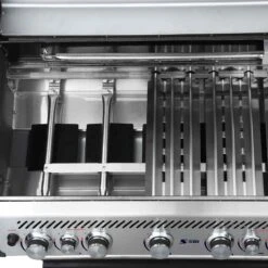 SANTOS S-518 Mit Seiten- & Heckbrenner, Edelstahl Inkl. Drehspieß, Rostheber & Silikonablage & Graviertes ZWILLING Pro Messer -GrillMeister Geschäft 9e7a0df2ad783a08d105ec9b0dcb46b4