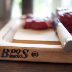 Boos Blocks Schneidebrett ProChef SLIC, Ahorn Mit Fleischhaltern 51x38x3 Cm -GrillMeister Geschäft bb schneidebrett ahorn 51x38x4cm slic 9ae631202dc9a90654d4549066f18593