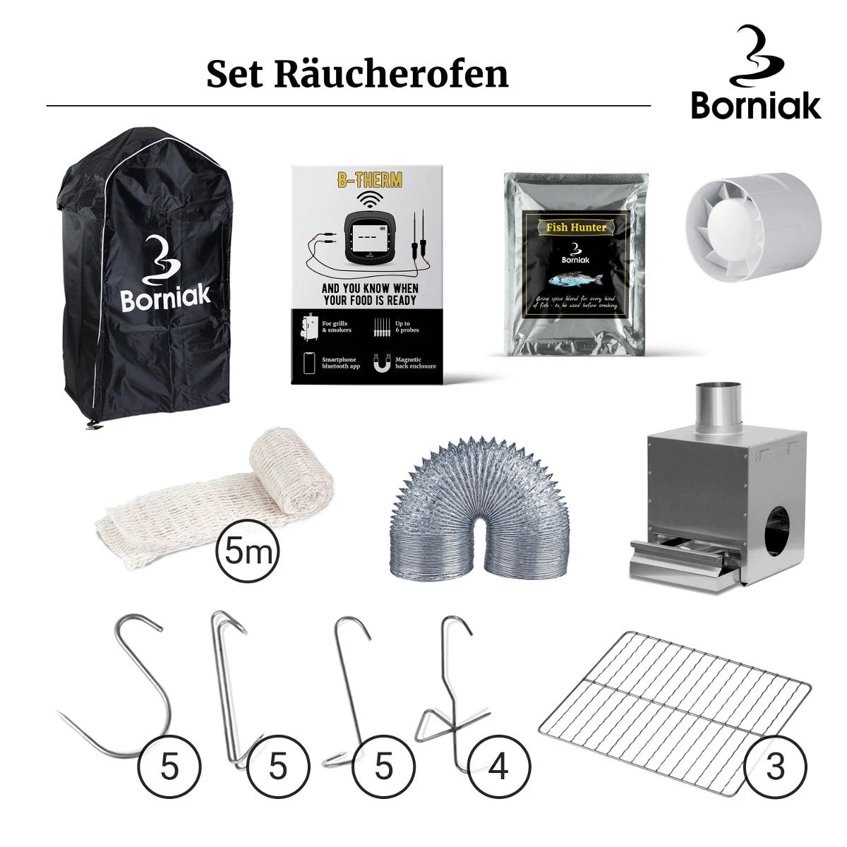 Borniak Räucherofen Erweiterungsset Smoker ZS-70 3 Borniak Räucherofen Erweiterungsset Smoker ZS-70