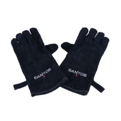 SANTOS BBQ-Handschuhe Aus Leder, Schwarz (Paar)