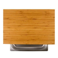 Cleenbo Classic Schneidebrett Bambus Mit Edelstahlwanne -GrillMeister Geschäft cleenbo bamboo gn b3d9851bc26442f78031acef572c75e5