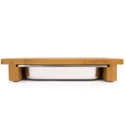Cleenbo Classic Schneidebrett Bambus Mit Edelstahlwanne -GrillMeister Geschäft cleenbo bamboo gn ef629314234e381d8247849a636d7c77