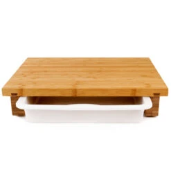 Cleenbo Classic Schneidebrett Bambus Mit Kunststoffwanne -GrillMeister Geschäft cleenbo classic bamboo xl 00112157a9105ae0540abe7bd99c0607