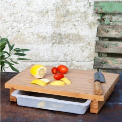 Cleenbo Classic Schneidebrett Bambus Mit Kunststoffwanne -GrillMeister Geschäft cleenbo classic bamboo xl 4836393151ca98453f1a04690774ade4