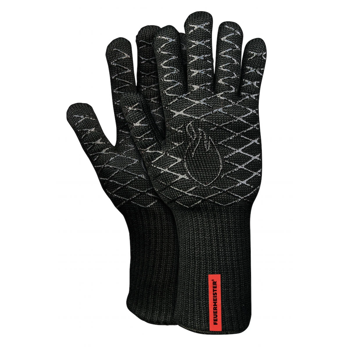 FM Grillhandschuh Paar Schwarz Größe 8 4 FM Grillhandschuh Paar Schwarz Größe 8 – Bild 2