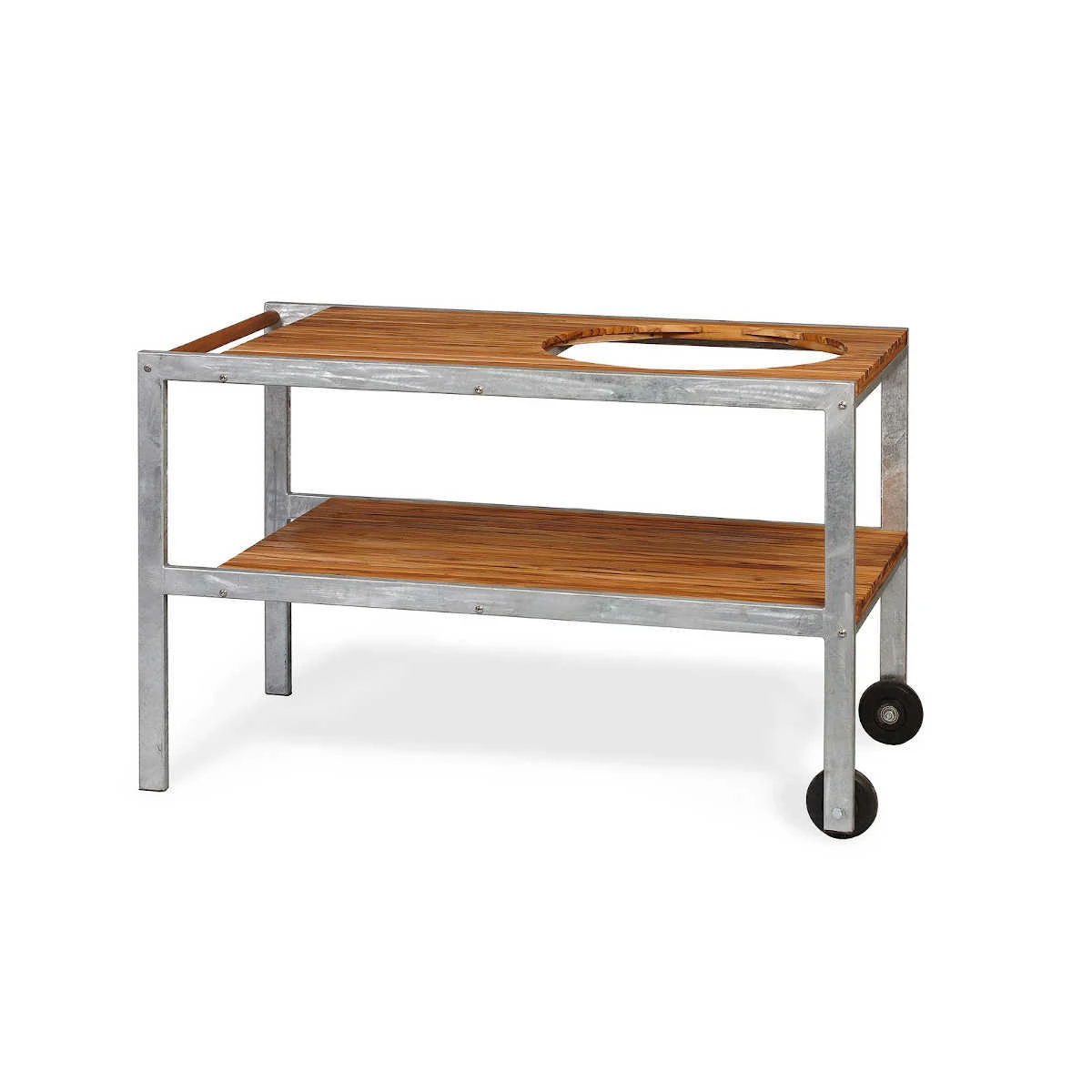 Monolith Teakholztisch Mit Edelstahl Für LeChef 4 Monolith Teakholztisch Mit Edelstahl Für LeChef – Bild 2