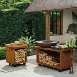 OFYR Feuerplatte Island Corten 100 PRO Keramik Dunkelgrau -GrillMeister Geschäft ofyr feuerschale island corten 100 pro keramik dunkelgrau 3e52cb88967cb1e0c67245f8fd1e9678