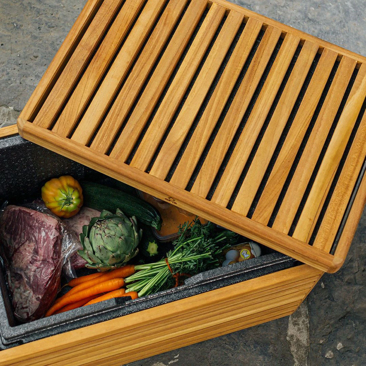 OFYR Kühlbox Teakholz 7 OFYR Kühlbox Teakholz – Bild 5