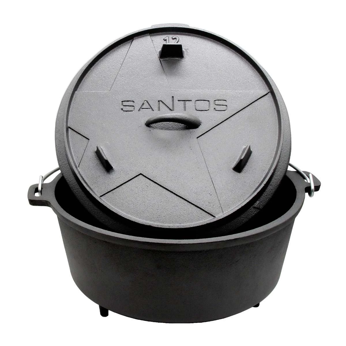 SANTOS Dutch Oven 12qt Mit Füßen 8 SANTOS Dutch Oven 12qt Mit Füßen – Bild 6
