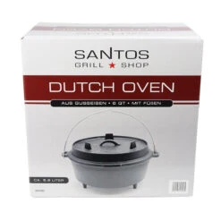 SANTOS Dutch Oven 6qt Mit Füßen -GrillMeister Geschäft santos dutch oven 6qt mit fue en 62cc03f37225662775c7cbeba7d8a73b