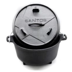 SANTOS Dutch Oven 3,7 Liter (4,5 Qt) Mit Füßen -GrillMeister Geschäft santos dutch oven ca 4 liter 4 5 qt mit fue en eb09572726f86cb2c620d1d2fee53be1