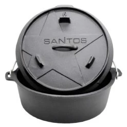 SANTOS Dutch Oven 6qt Ohne Füße -GrillMeister Geschäft santos dutch oven schmortopf fuer au enkueche 6 qt ohne fue e gusseisen f5f6510afb1b944b46ff69bbbdfabf0d
