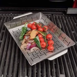 SANTOS Gemüsekorb L / Grillpfanne Edelstahl, 35 X 24,2 cm -GrillMeister Geschäft santos gemuesekorb l grillpfanne edelstahl 35 x 24 2 x 5 6 cm 68bc6610bc61479246d4e735a463fa5f