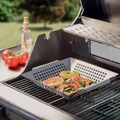 SANTOS Gemüsekorb XL / Grillwok Edelstahl, 30,5 X 30,5 cm -GrillMeister Geschäft santos grillwok edelstahl 30 5 x 30 5 4973d4e7571680747b78b902cb383989