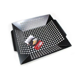 SANTOS Gemüsekorb XL / Grillwok Schwarz, 30,5 X 30,5 cm -GrillMeister Geschäft santos grillwok schwarz 30 5 x 30 5 3d541e364b297085019eba7361340b2c