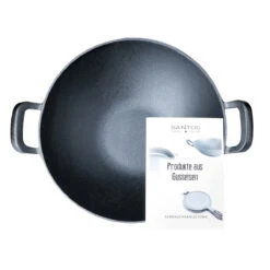 SANTOS Gusseisen Wok, Ø 36 Cm -GrillMeister Geschäft santos gusseisen wok 36 cm 176662d38d5a3b9b26e211dbc5ada374