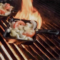 SANTOS Gusseiserne Raclette Grillpfannen 4er Set, 12,5 X 10,5 Cm -GrillMeister Geschäft santos gusseiserne grillpfanne 12 5 x 10 5 cm 138de9f4aed4fd495ce36045c6e83853