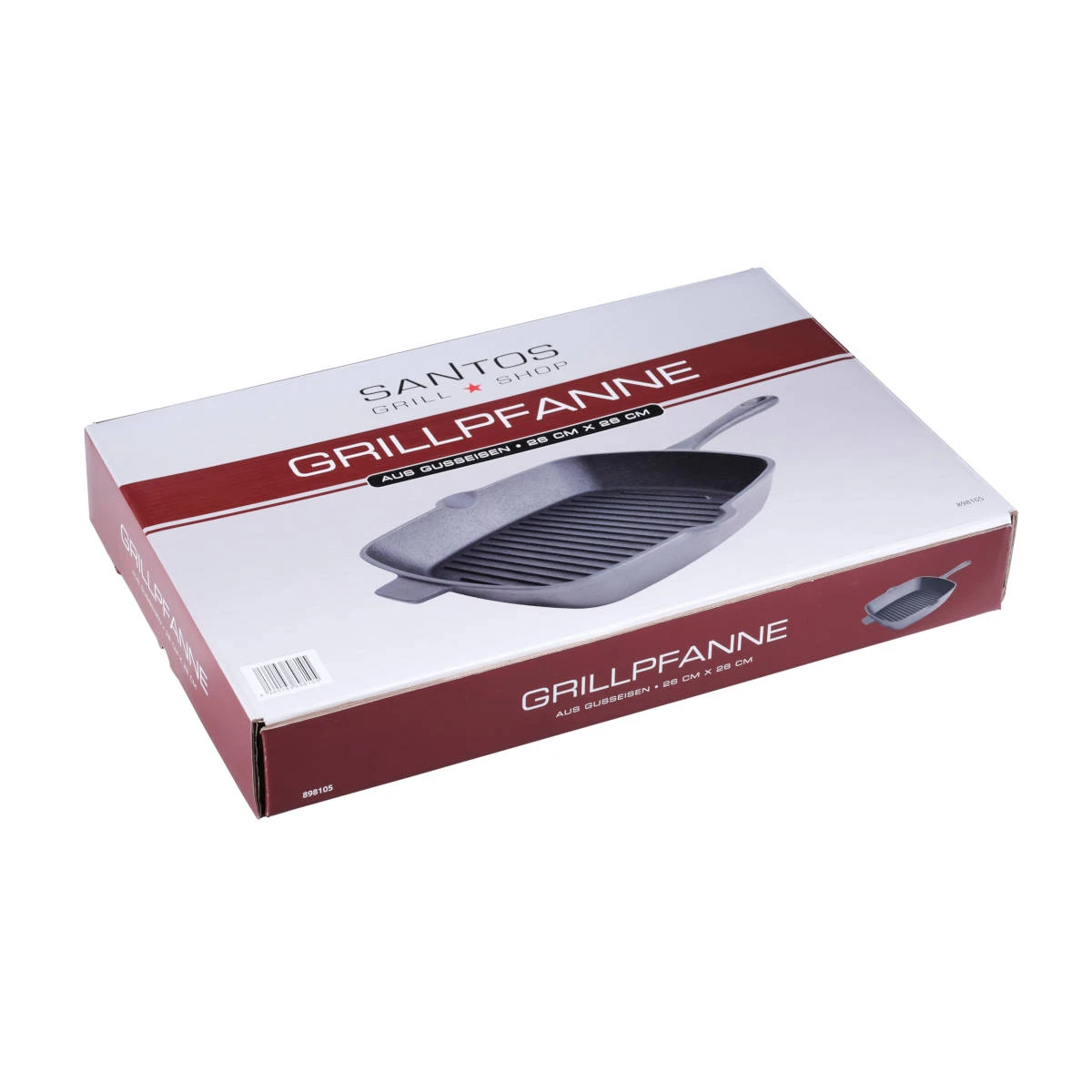 SANTOS Gusseiserne Grillpfanne, 26 X 26 Cm 3 SANTOS Gusseiserne Grillpfanne, 26 X 26 Cm