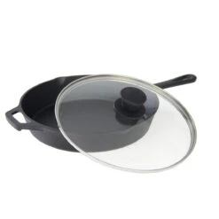 SANTOS Gusseiserne Pfanne Mit Deckel Ø 26 Cm -GrillMeister Geschäft santos gusseiserne pfanne mit deckel 26 cm 8c019d804127039134edafb943e3edcc