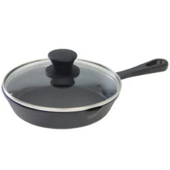 SANTOS Gusseiserne Pfanne Mit Deckel Ø 20 Cm -GrillMeister Geschäft santos gusspfanne mit deckel 20cm 5a290044927c2c314607a33252be106b