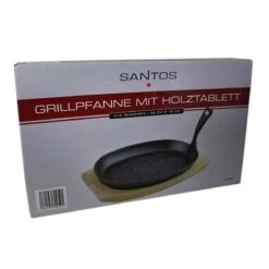 SANTOS Pfanne Gusseisen Inkl. Tablett & Griff, 27,3 X 18,7 Cm -GrillMeister Geschäft santos pfanne gusseisen inkl tablett griff 27 3 x 18 7 cm 3ca96439cdb27181751fb2546fb8f243