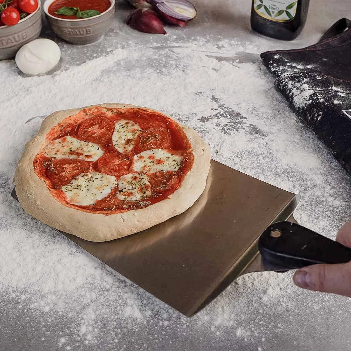 SANTOS Pizza-Heber XL, Edelstahl 4 SANTOS Pizza-Heber XL, Edelstahl – Bild 2