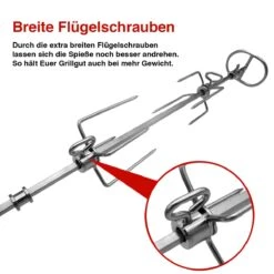 SANTOS Drehspieß Für SANTOS S-401 & S-418, Burnhard EARL -GrillMeister Geschäft santos premium drehspie fuer santos s 401 s 418 39bcdd929de2996324af9f8391bd97ea