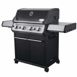 SANTOS S-418 Black Mit Edelstahlrosten, Inkl. Seiten- & Heckbrenner -GrillMeister Geschäft santos s 418 black mit edelstahlrosten 5c783d68491703be77611991021a0044