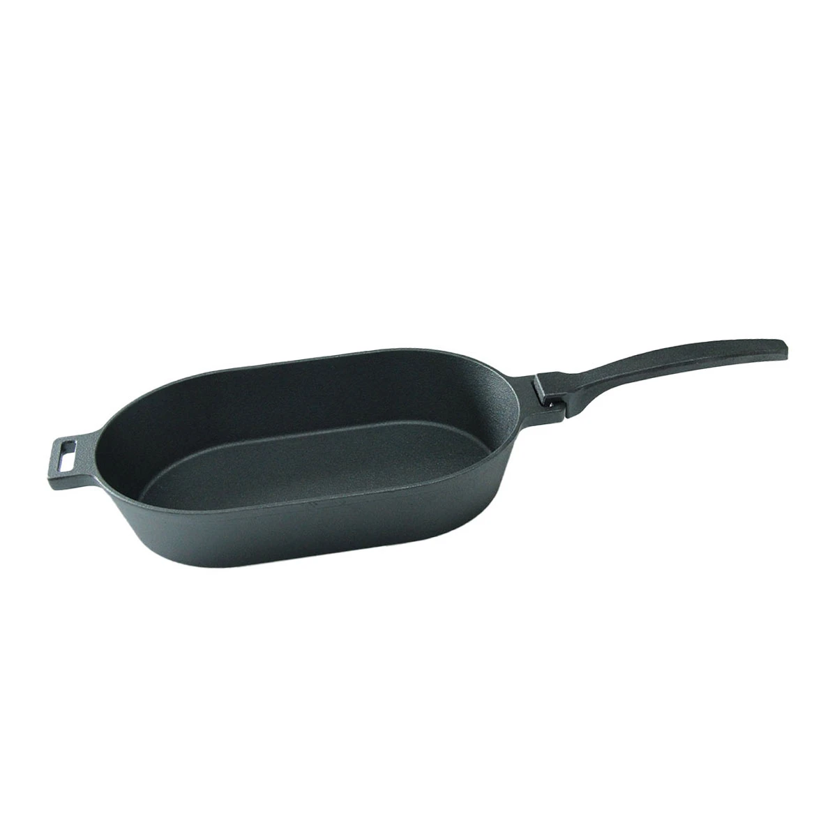 SANTOS Gusseiserne Grillpfanne, Oval Mit Abnehmbarem Griff, 36 X 19 Cm 10 SANTOS Gusseiserne Grillpfanne, Oval Mit Abnehmbarem Griff, 36 X 19 Cm – Bild 8