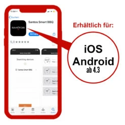 SANTOS Smart BBQ Thermometer, Steuerung Per App – 4 Temperaturfühler, Bluetooth 18 SANTOS Smart BBQ Thermometer, Steuerung Per App – 4 Temperaturfühler, Bluetooth -GrillMeister Geschäft santos smart bbq thermometer bluetooth 0777a5617d67613fe1f0d0102153c428