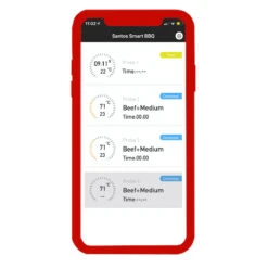 SANTOS Smart BBQ Thermometer, Steuerung Per App – 4 Temperaturfühler, Bluetooth 13 SANTOS Smart BBQ Thermometer, Steuerung Per App – 4 Temperaturfühler, Bluetooth -GrillMeister Geschäft santos smart bbq thermometer bluetooth 89296b053dae0768541d3b21e4d5737f