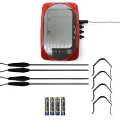 SANTOS Smart BBQ Thermometer, Steuerung Per App – 4 Temperaturfühler, Bluetooth 16 SANTOS Smart BBQ Thermometer, Steuerung Per App – 4 Temperaturfühler, Bluetooth -GrillMeister Geschäft santos smart bbq thermometer bluetooth b8af46fc94340382c0e5cbd7eead9f5c