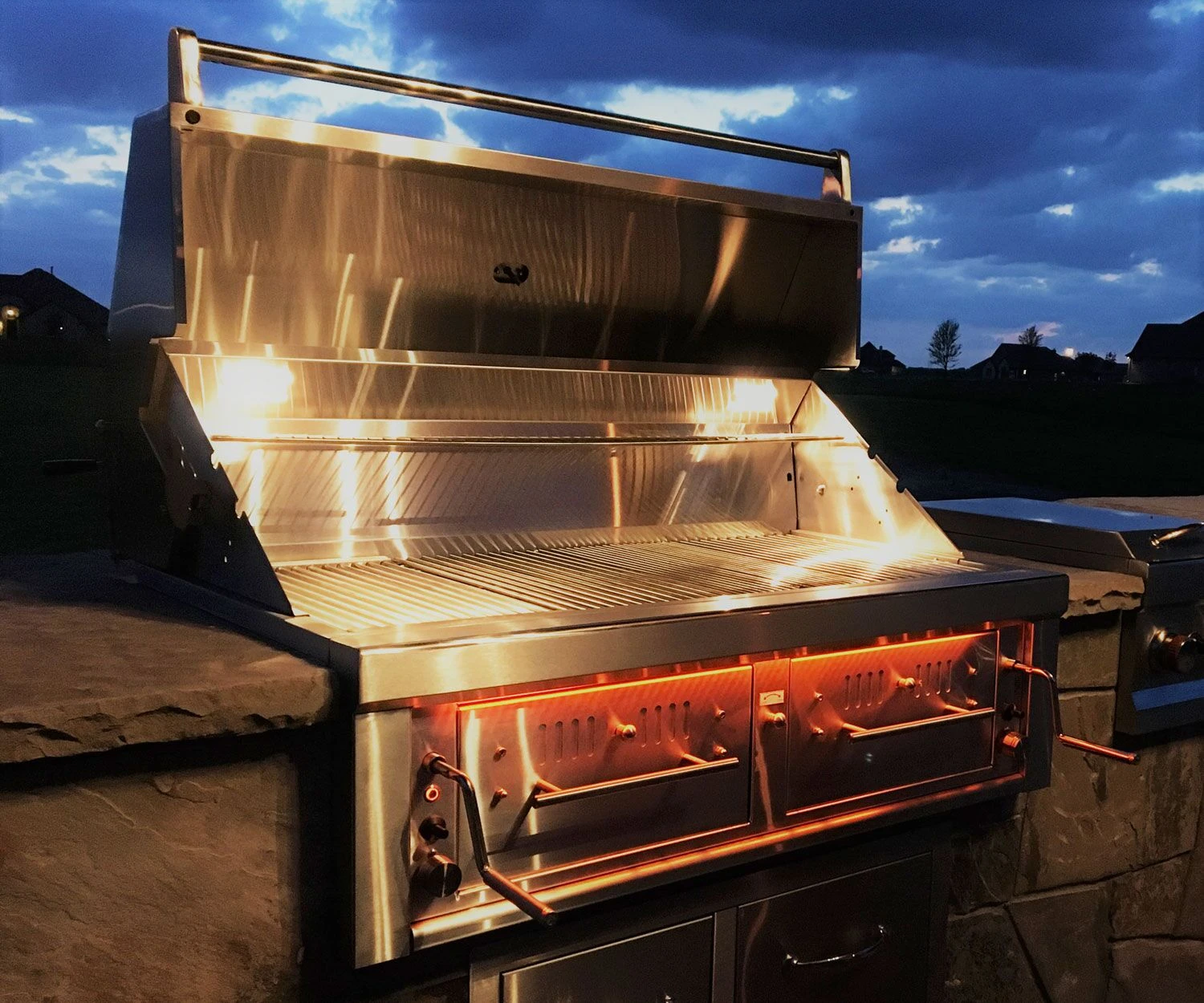 Sunstone Einbaugrill EMCHDZ42 Holzkohle 4 Sunstone Einbaugrill EMCHDZ42 Holzkohle – Bild 2