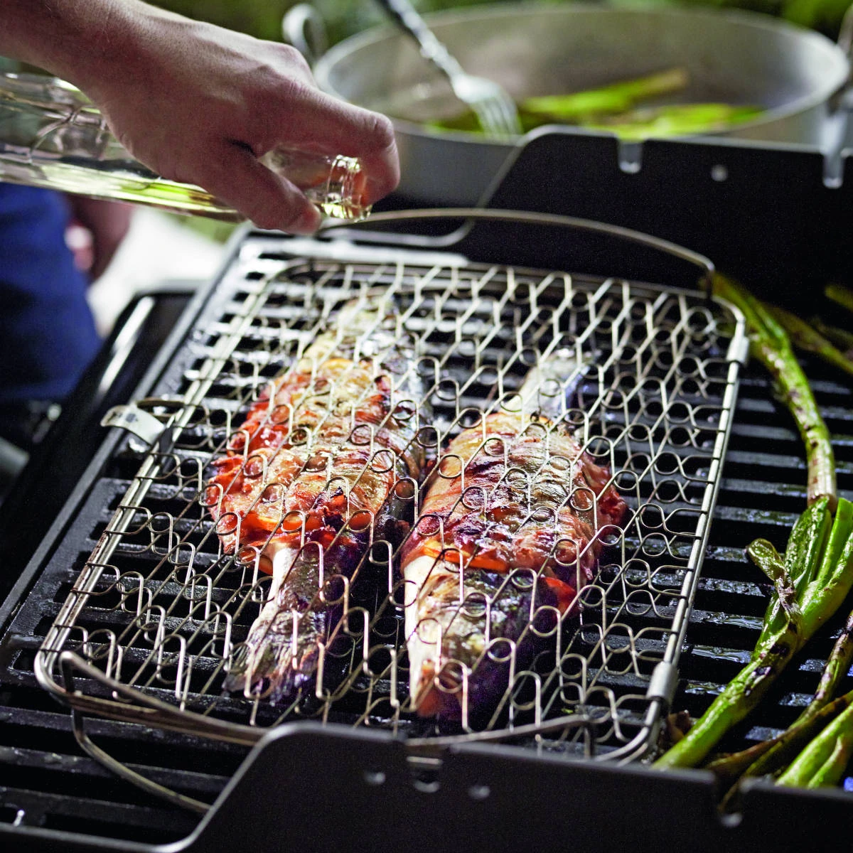 Weber Fisch- Und Gemüsehalter, Klein, Edelstahl 3 Weber Fisch- Und Gemüsehalter, Klein, Edelstahl