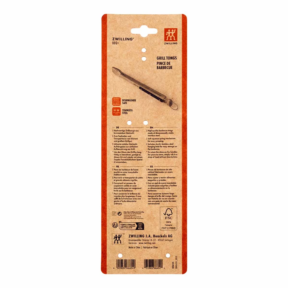 ZWILLING BBQ+ Grillzange, 40 Cm, Edelstahl 4 ZWILLING BBQ+ Grillzange, 40 Cm, Edelstahl – Bild 2